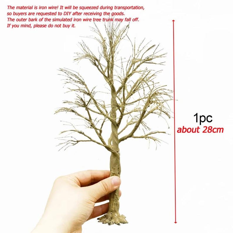 Miniature Wire Tree Trunk Model 10-28cm, Diorama Scenery, Fairy Garden ...