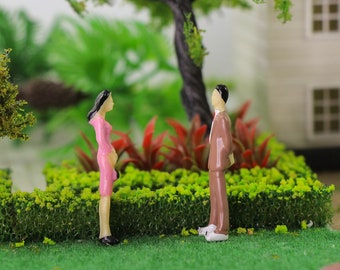 Carton Plume Figurines De Personnes à Différentes échelles - Test Et