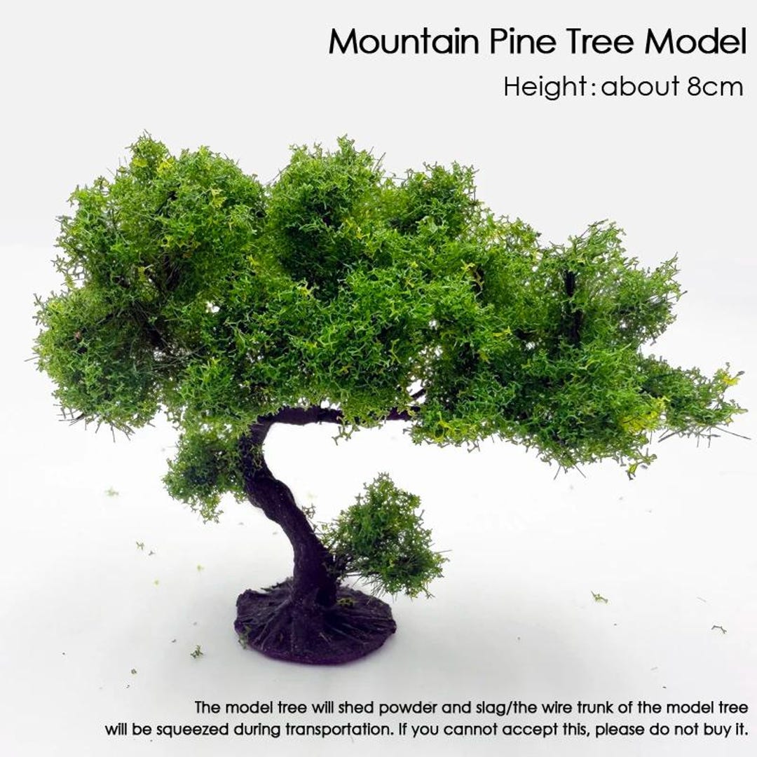 8cm Miniature Mountain Pine Wire Tree Model N Scale Train Railway ...