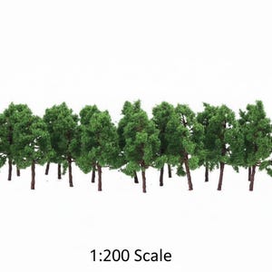 ミニチュアワイヤーツリーモデル 3 cm 1:200スケール 鉄道模型・ジオラマ風景用品 (100個)