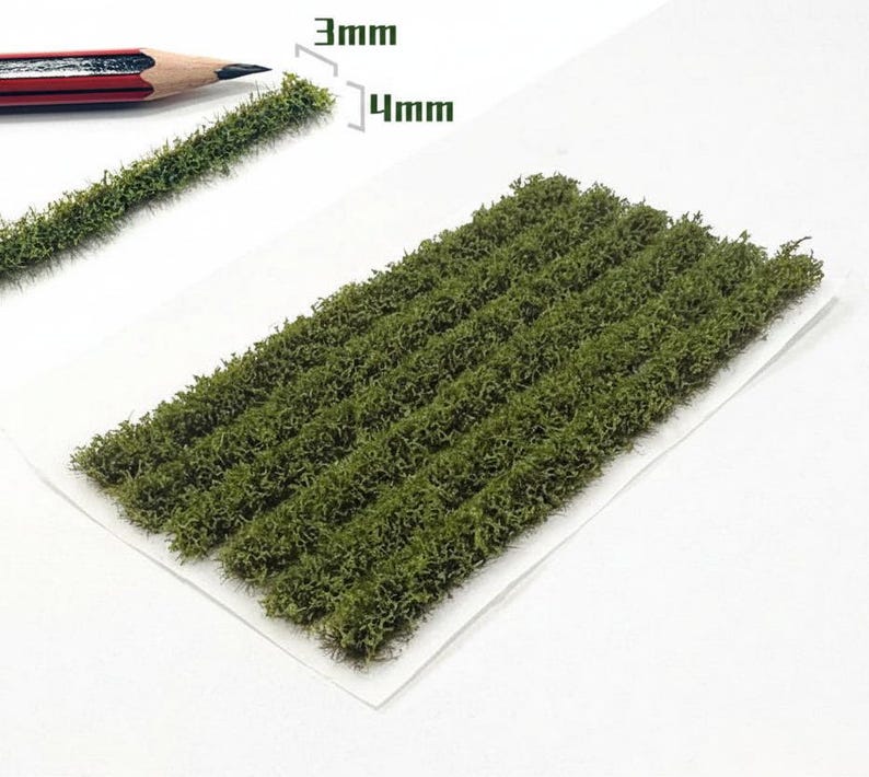 Miniature Vegetable Field Grass Strips for Diorama & Model Layouts DIY ...