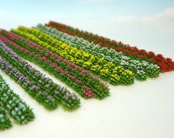 Miniaturas De Flores: Ferrocarril, Diorama, Jardín De Hadas (6 Piezas