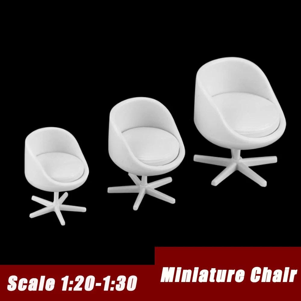 5pcs Miniature Office Chair Model Kit, 1:30 Scale, Unpainted Plastic ...