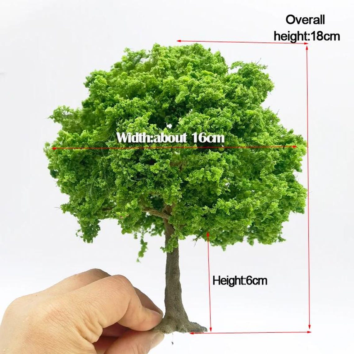 Miniature Model Tree 10–28cm, Diorama Scenery, Railway Landscape ...