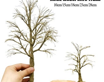 Miniatyrmodell av trädstam i tråd 10-28 cm, Diorama-sceneri, Tillbehör för älvträdgårdar