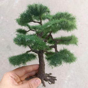 8/18 cm Miniature Abete Pino Albero di Filo Modello Treno Ferroviario Accessori Fai da Te Paesaggio Casa delle Bambole Terrario Diorama Forniture Artigianali