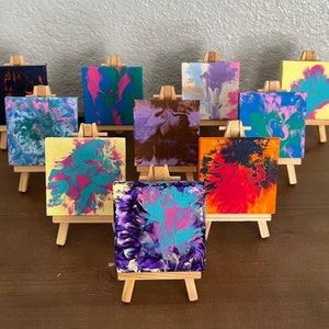 Hand Painted Mini Canvas With Easel Art History Masterpieces and Bold and  Brash 