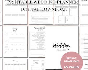 Hochzeitsplaner, minimalistischen Hochzeitsplaner, Hochzeitsplaner, digitale Hochzeitsplaner, Hochzeitsmappe