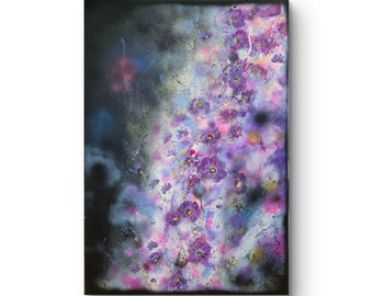 Purple Beauty 70x100 cm Gemälde auf Leinwand, Original,  Abstraktes Bild, Abstrakte Kunst, einzigartig, zeitgenössische Malerei, Acryl