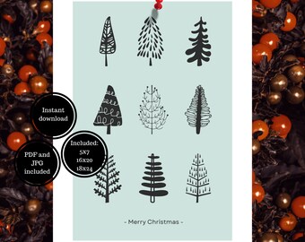 Sofortiger Download Weihnachtskarte | digitaler download Weihnachtskarte | sofortiger Download süße Weihnachtskarte