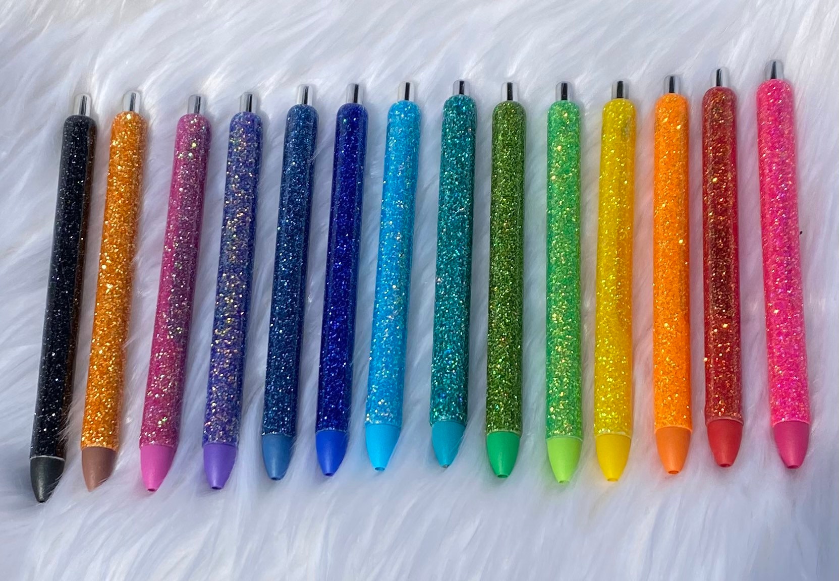 Sparkle Gel Pens 6 Colors Fine Point Rainbow Gradient Pens for Highlighting