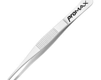 Serrated Stainless Steel Dressing Forceps: Multi-Use Medical Crafting Tweezers