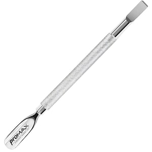 Promax Cuticle Pusher Nail Cleaner-Double Ended, One Side Pusher, Other Side Cleaner, Nail tools for women and men Spa tools for Mani  Pedi