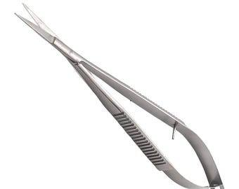 Castroviejo Micro Scissors: 4.5" Stainless Steel, Spring Action