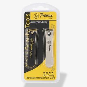 ProMax Nail Clippers for Salon, Home, Nail Tech Gift, Manicure, Pedicure, Nail Care, Personal Hygiene, Nail svg, Nail Kit | Stainless Steel