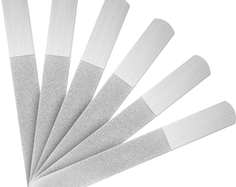 Stainless Steel Nail Files: Double Sided Manicure Set of 2