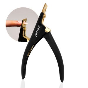 ProMax Acrylic Tip Cutter -Ergonomic Style False Nail Tip Clipper Cutter Nail Tip Slicer Manicure & Pedicure Tools Stainless Steel-130-10001