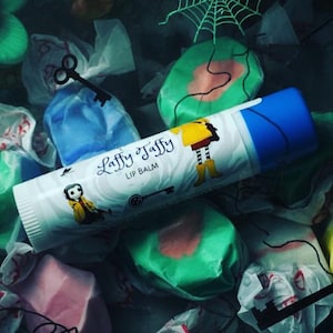 Coraline-Inspired Lip Balm – Laffy Taffy Flavor (.15oz) – Handcrafted