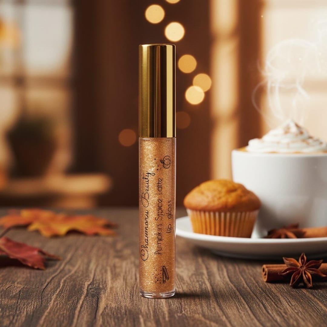 Buy Pumpkin Spice Latte Shimmer Lip Gloss – 10ml Handmade Fall