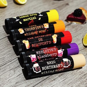 True Blood-Inspired Lip Balm Collection - Alcohol Beverage Flavors - Includes 15 Lip Balms (.15oz)
