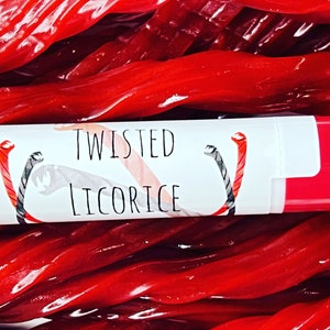 Twisted Licorice Snakes Lip Balm. Halloween Lip Balm