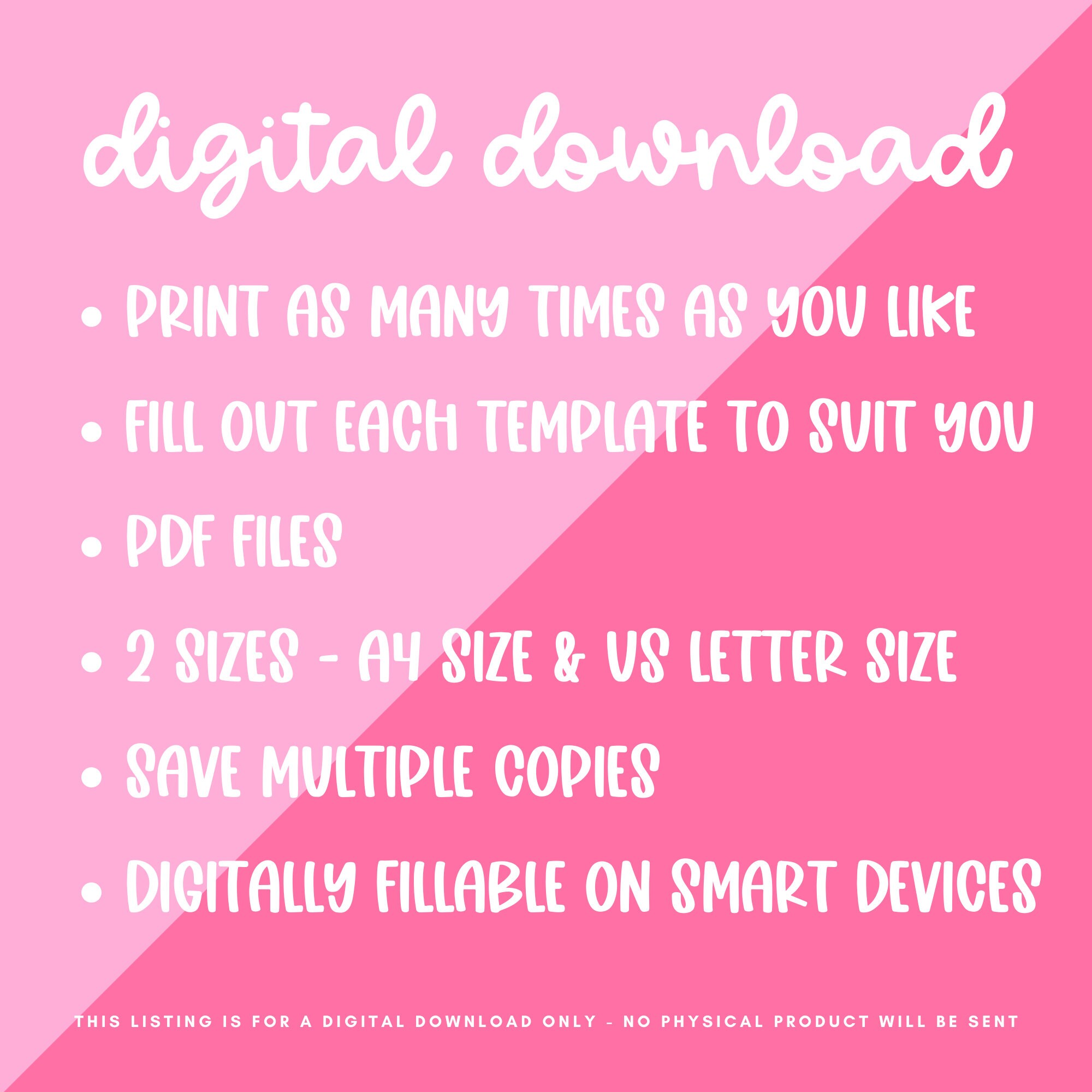 Weekly Planner Printable Template Digital Planner PDF Daily - Etsy