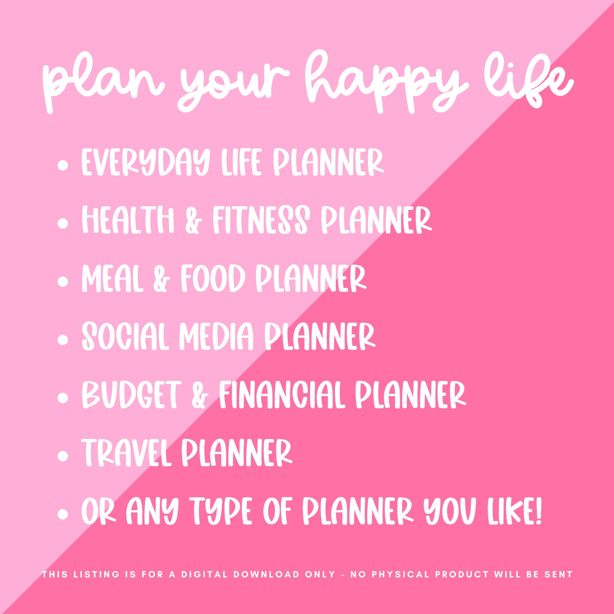 Weekly Planner Printable Template Digital Planner PDF Daily - Etsy