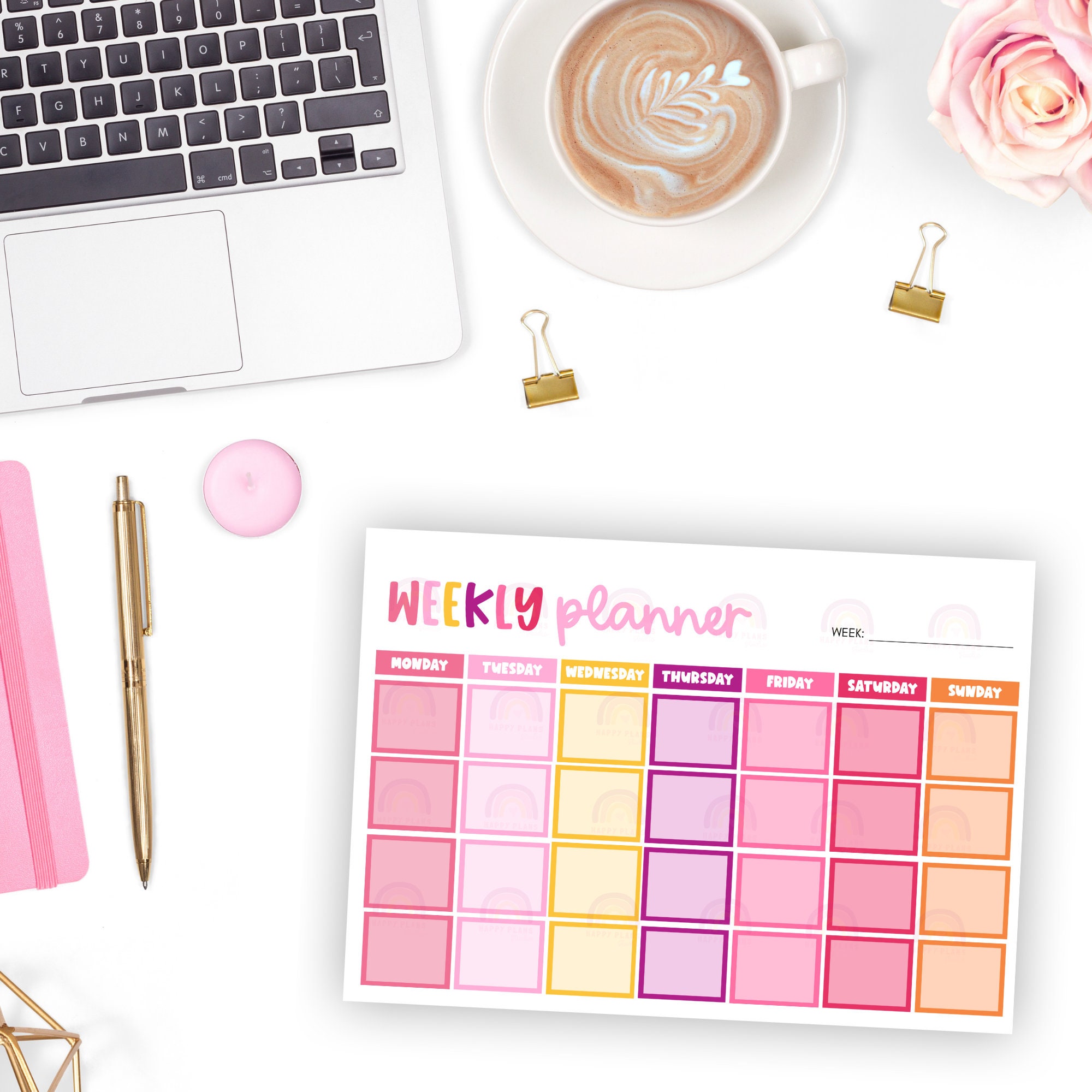 Weekly Planner Printable Template Digital Planner PDF Daily - Etsy