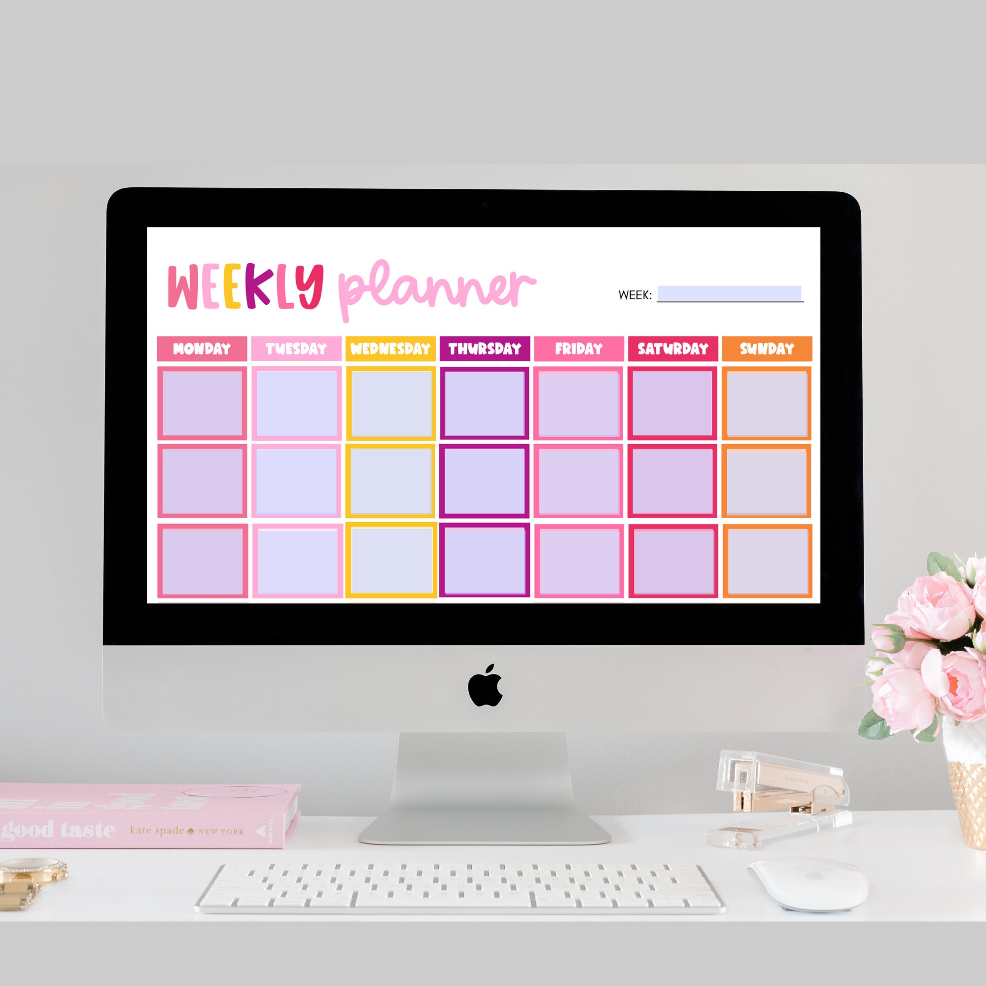 Weekly Planner Printable Template Digital Planner PDF Daily - Etsy