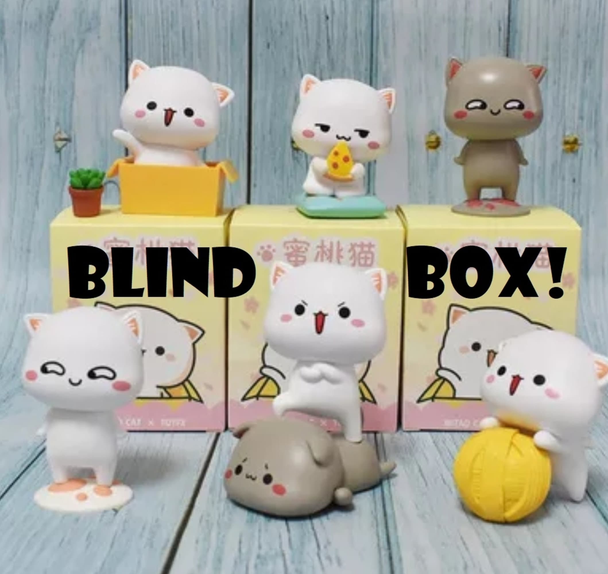 Mochi Chibi Cute Kitty Cat Neko Kawaii Figure Figurine Table Desk Office Decoration Japan Collectible Charm Cosplay