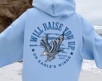 Christian Hoodie Christian Merch Christian Streetwear Christian Clothes Christian Apparel Christian Hoodies Eagles Hoodie Bible Verse Shirt