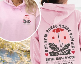 Christian Hoodie Sweatshirt Valentine Hoodie Christian Merch Christian Streetwear Christian Clothes Faith Based Apparel Bible Verse Hoodies