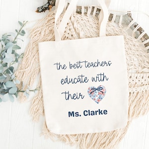 Sac fourre-tout personnalisé pour enseignant Sacs personnalisés pour enseignant
