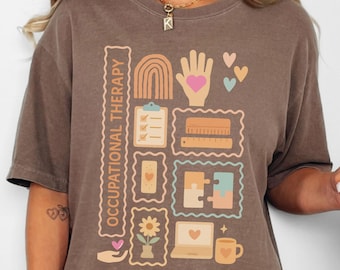 Arbetsterapi T-shirt för arbetsterapeut Gåva för arbetsterapeut T-shirt för arbetsterapeut T-shirt Arbetsterapi T-shirts Barnmedicin Arbetsterapi T-shirts