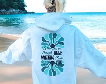 Ocean Inspired Style Christian Hoodie Christian Hoodies Christian Merch Christian Streetwear Christian Clothes Christian Apparel Faith Based