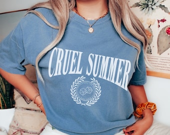Cruel Summer Comfort Colors Shirt Collegiate Cruel Summer Lover Comfort Colors Shirts Summer Tshirt Varsity