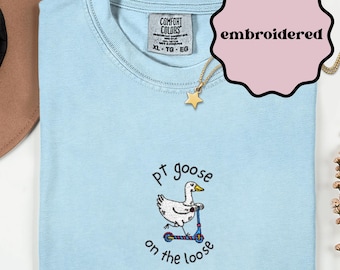Camiseta de Fisioterapia Bordada com Ganso Bobo - Presentes para Fisioterapeutas - Camiseta para Fisioterapeutas - Camiseta de PT - Presentes para Fisioterapeutas - Presente de Formatura em Fisioterapia