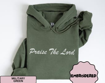 Embroidered Christian Hoodie Sweatshirt Christian Embroidered Hoodie Christian Crewneck Sweatshirt Christian Hoodies Faith Based Clothing