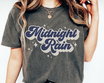 Vintage Retro Midnight Rain Comfort Colors Shirt  Merch Outfit Midnights Tshirt