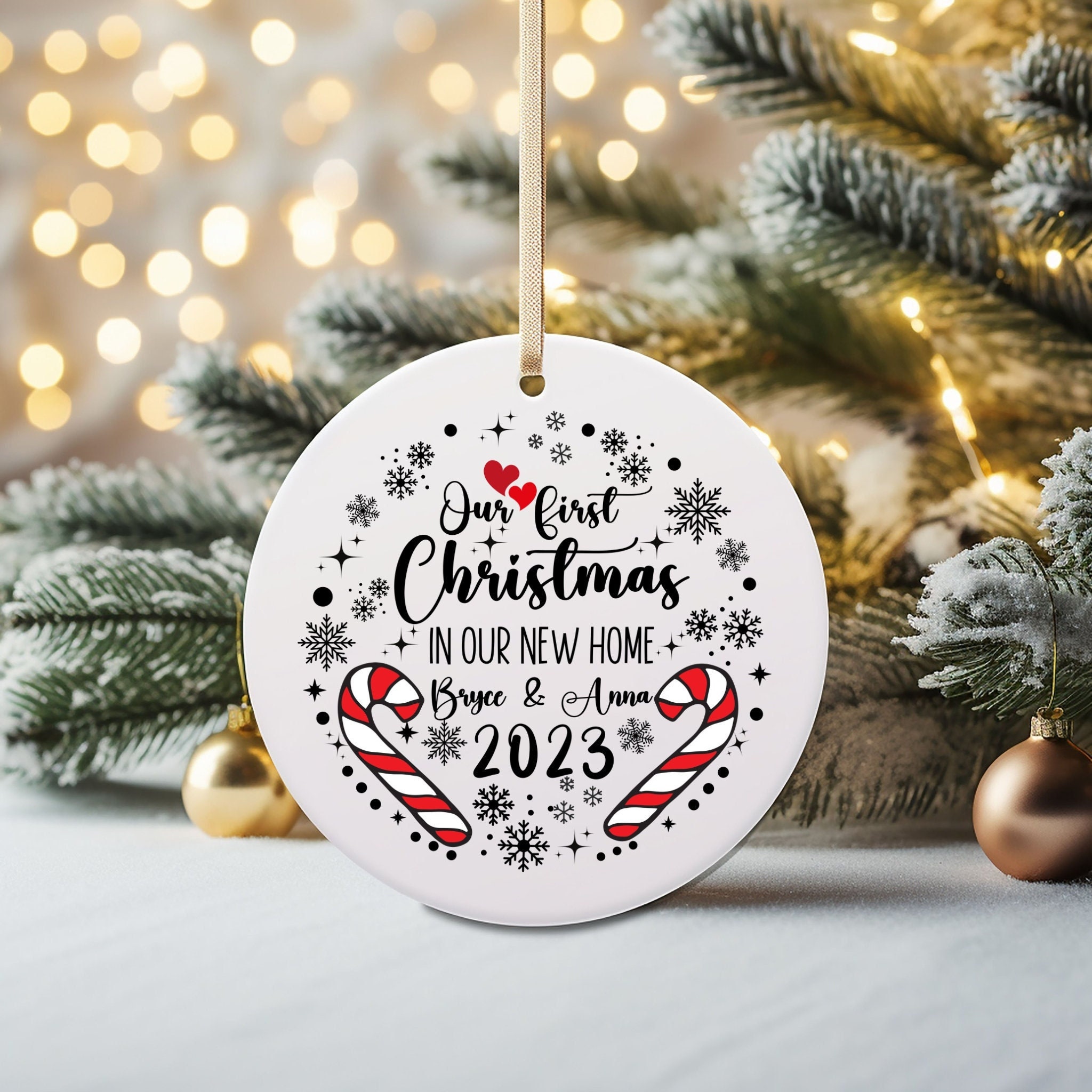 Personalized First Christmas in Our New Home Ornament 2023 Custom New ...