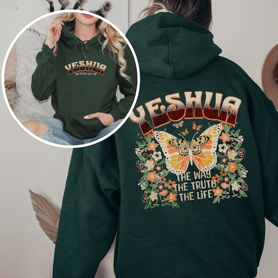 Yeshua Bible Verse Hoodie Yeshua Bible Verse Hoodie