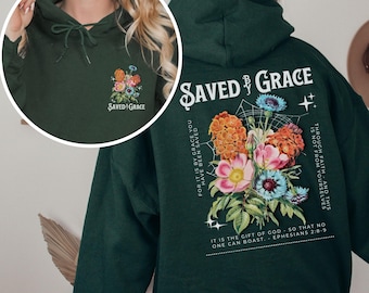 Christian Hoodie Sweatshirt Christian Hoodies Wildflower Hoodie Flower Hoodie Christian Merch Christian Streetwear Bible Verse Faith Based