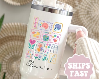 Personalized Occupational Therapy Tumbler For Occupational Therapist Tumbler Cup 40oz Custom Occupational Therapy Gifts for OT Gift For OTA