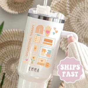 Personalized Occupational Therapy Tumbler For Occupational Therapist Tumbler Cup 40oz Custom Occupational Therapy Gifts for OT Gift For OTA
