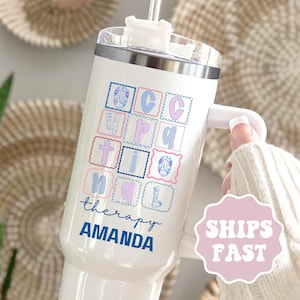 Personalized Occupational Therapy Tumbler For Occupational Therapist Tumbler Cup 40oz Custom Occupational Therapy Gifts for OT Gift For OTA