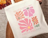 Christian Tote Bag Boho Wildflower Christian Tote Bags Wildflowers Tote Bag Christian Merch Floral Tote Bag Cottagecore Flower Tote Bag
