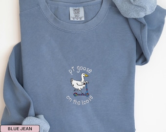 Embroidered Physical Therapy Sweatshirt Embroidered PT Sweatshirt For Physical Therapist Gift For PT Goose Sweatshirt Physical Therapy Shirt
