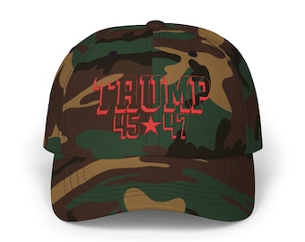 Trump Hats Camo Embroidered MAGA Caps MAGA Hat Men Trump Cap Make America Great Again 45 47 Baseball Cap Patriotic Political Campaign Gear