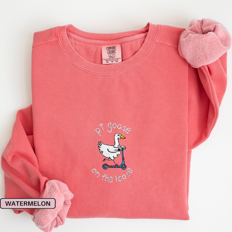 Broderad sjukgymnasttröja Broderad sjukgymnasttröja för sjukgymnast Gåva till sjukgymnast Sjukgymnasttröja Watermelon
