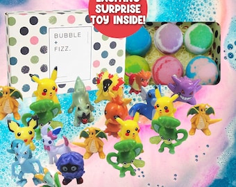 Kids Bath Bombs Gift Set with Surprise Toys, 6x4.2 oz